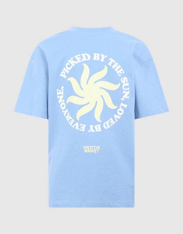 Market Artwork T-shirt Blauw SHOEBY BOYS