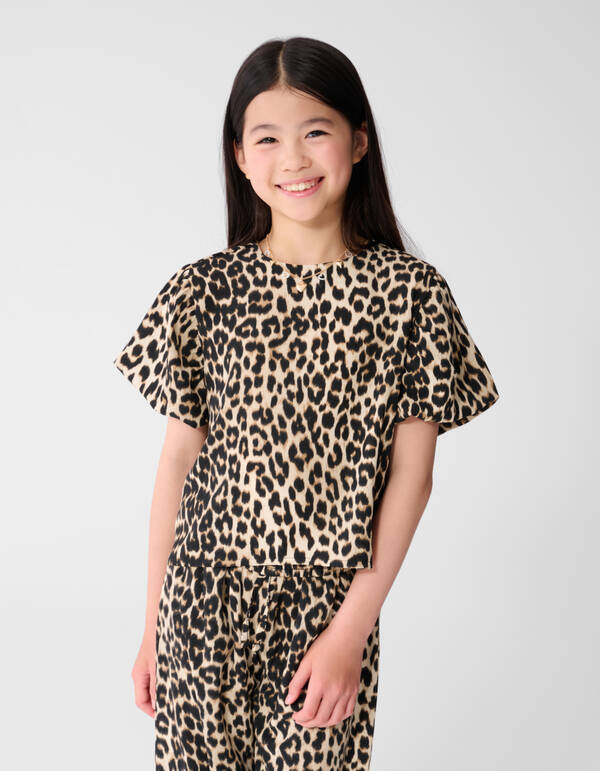 Leopard Twist Top Lichtbruin SHOEBY GIRLS
