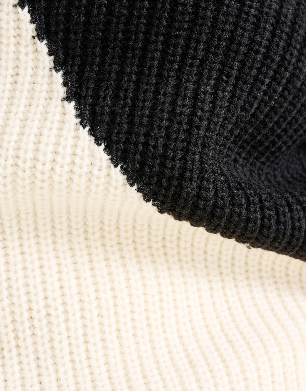 Colorblock Trui Gebroken Wit/Zwart SHOEBY WOMEN