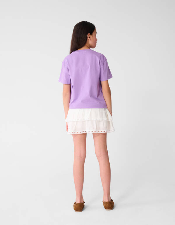 Ruffle Mini Rok Wit SHOEBY GIRLS