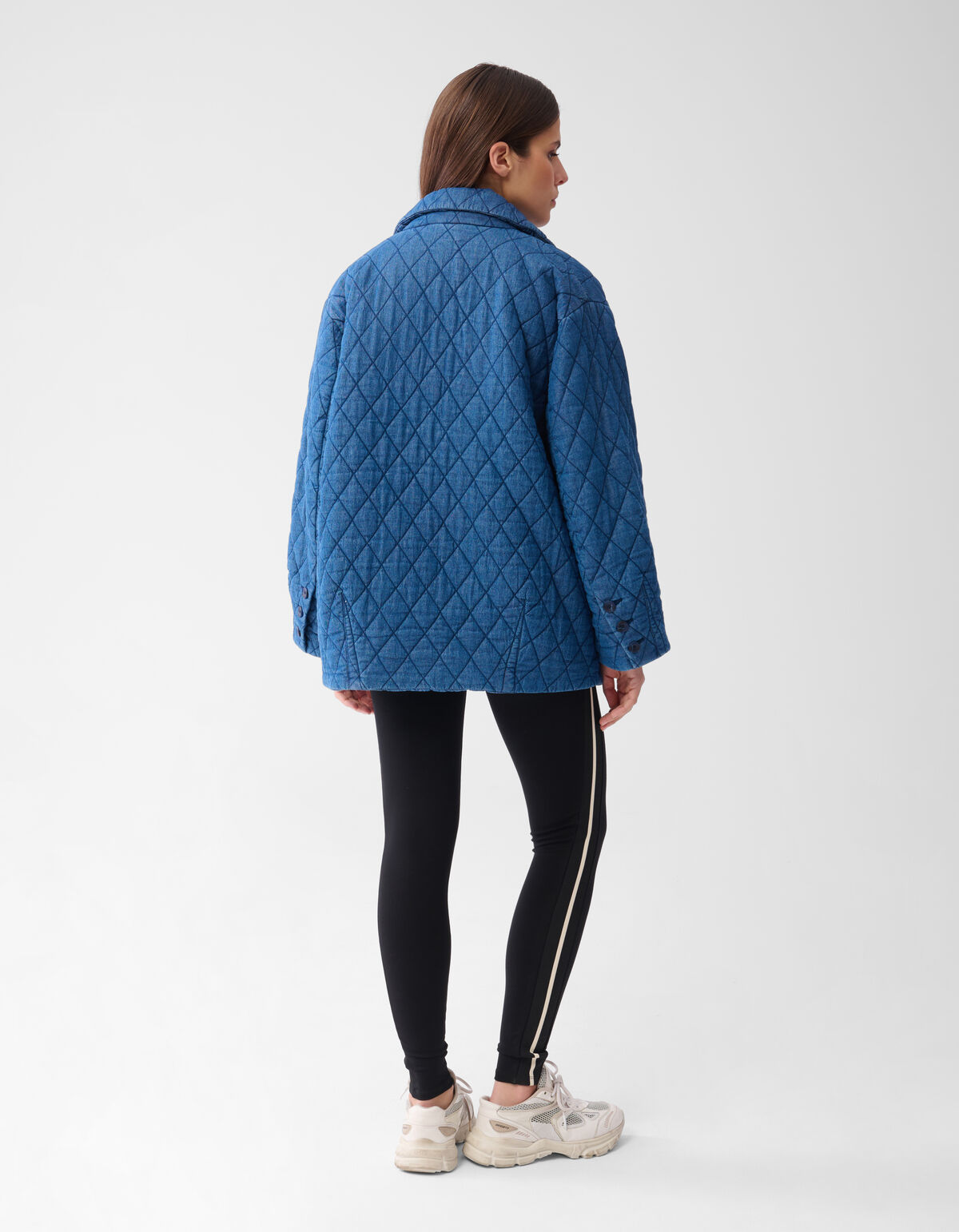 Quilted Jack Blauw By Mieke SHOEBY WOMEN