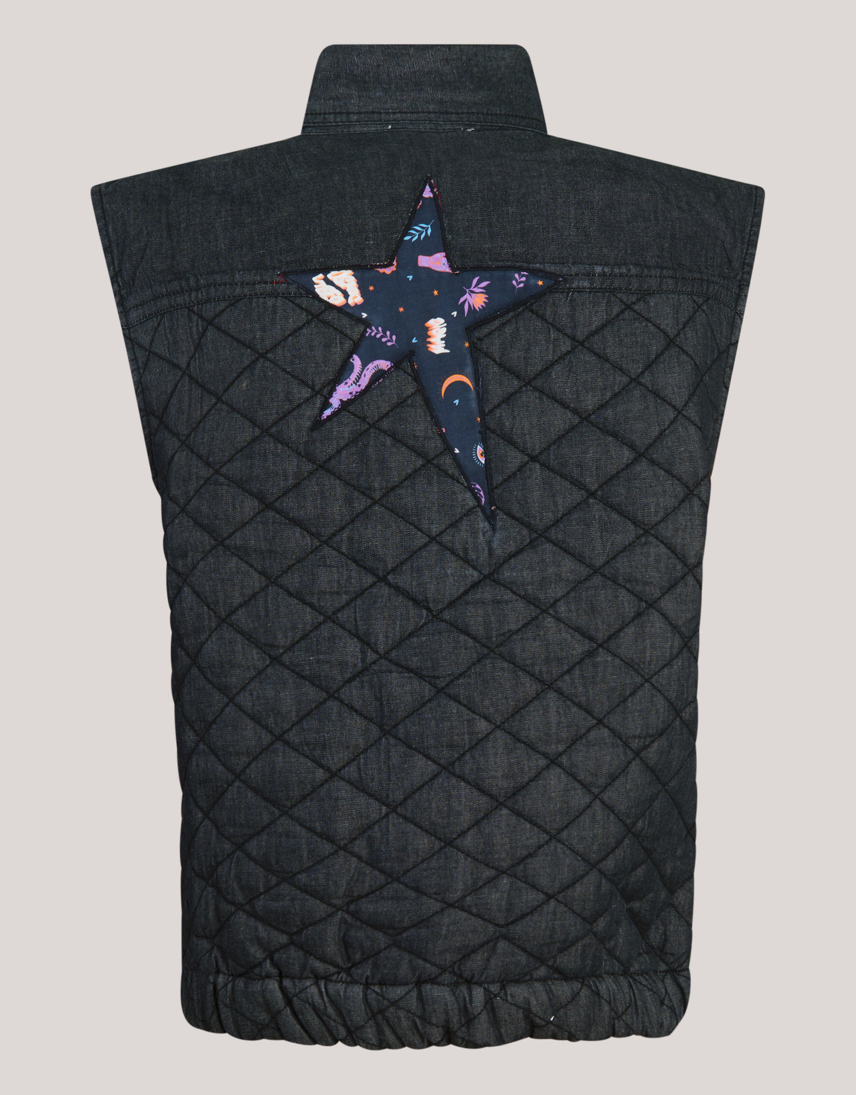 Quilted Gilet Donkergrijs SHOEBY GIRLS