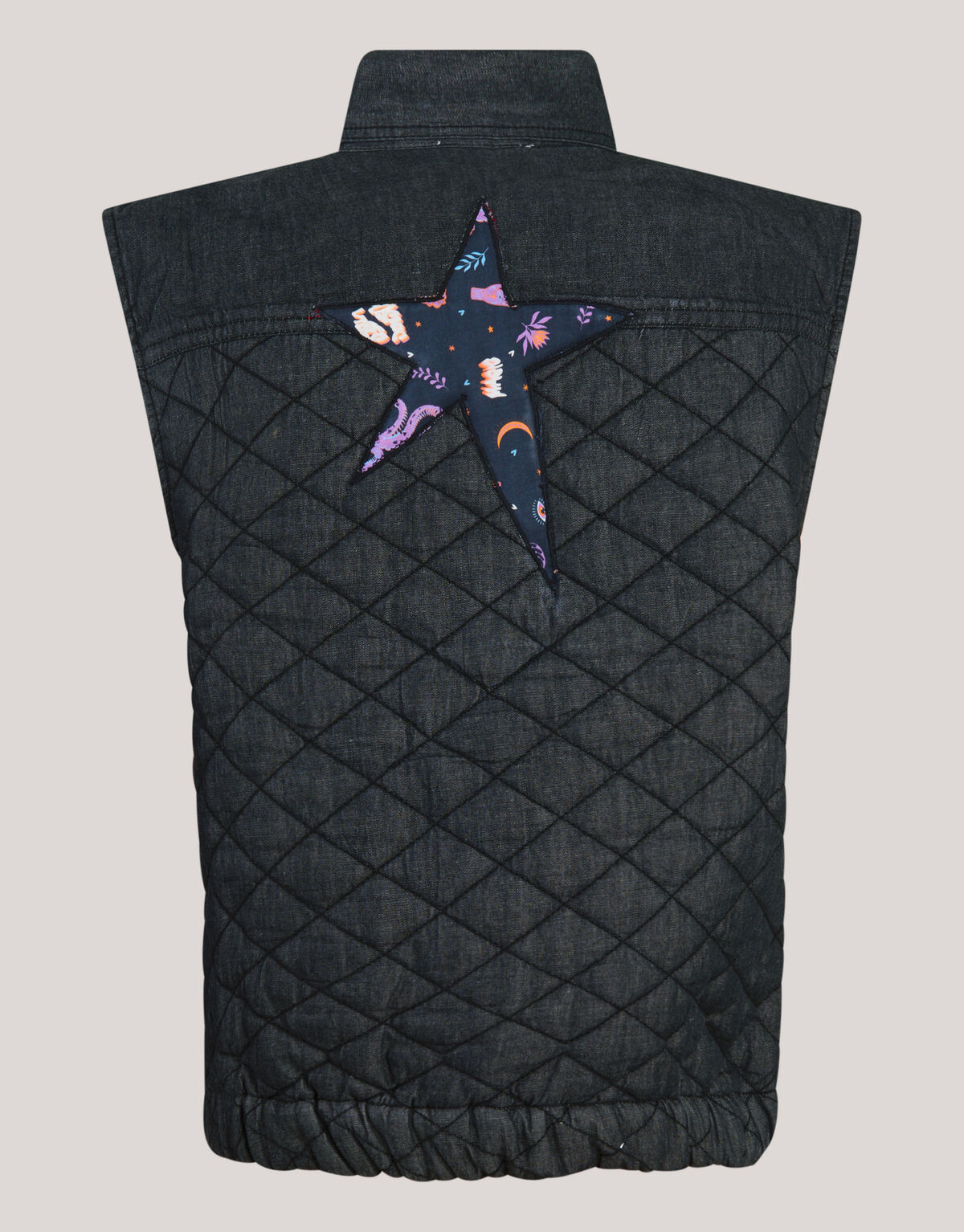 Quilted Gilet Donkergrijs SHOEBY GIRLS