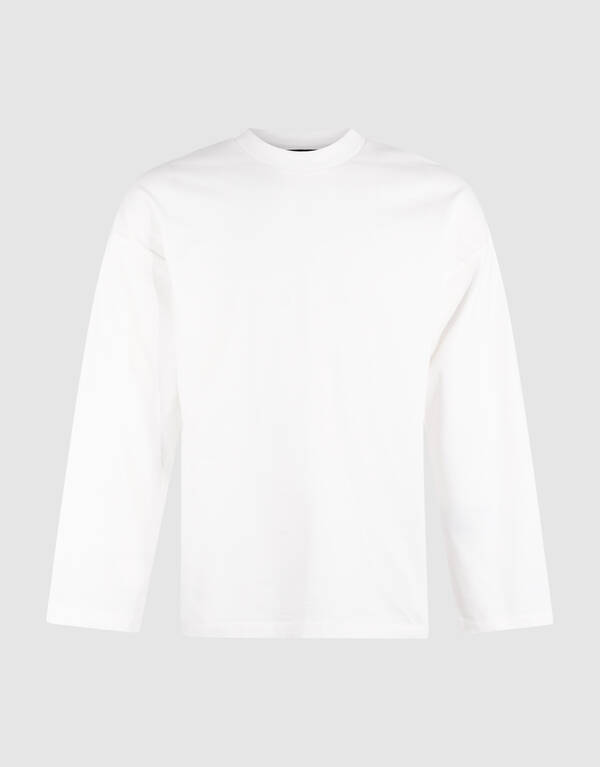Basis Relaxed Fit Longsleeve Wit SHOEBY MEN