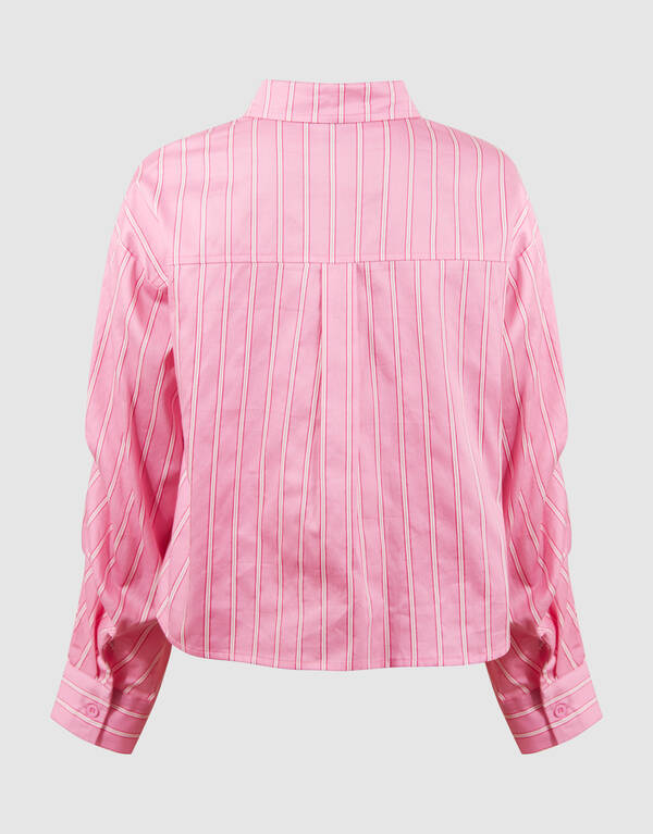 Pinstripe Stud Blouse Roze SHOEBY GIRLS
