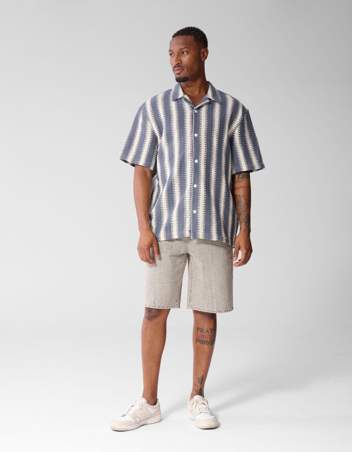 Geweven Overshirt Blauw SHOEBY MEN