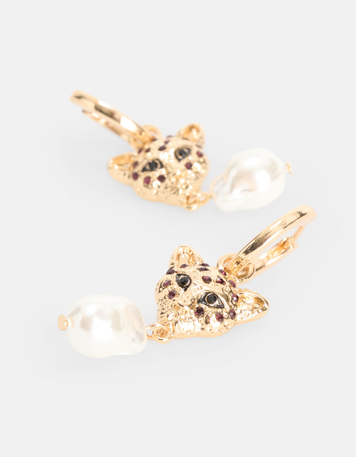Leopard Parel Oorbellen Goud SHOEBY ACCESSOIRES