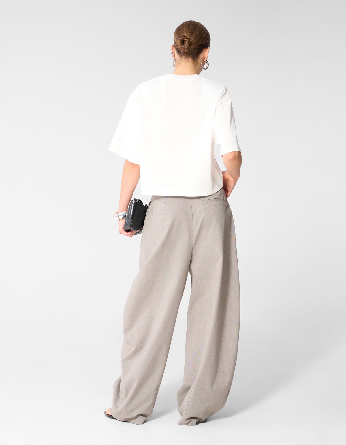 Ruiten Barrel Fit Broek Lichtgrijs SHOEBY WOMEN
