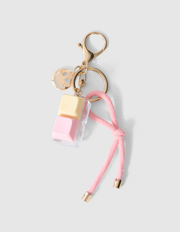 Smile Click Sleutelhanger Roze SHOEBY ACCESSOIRES