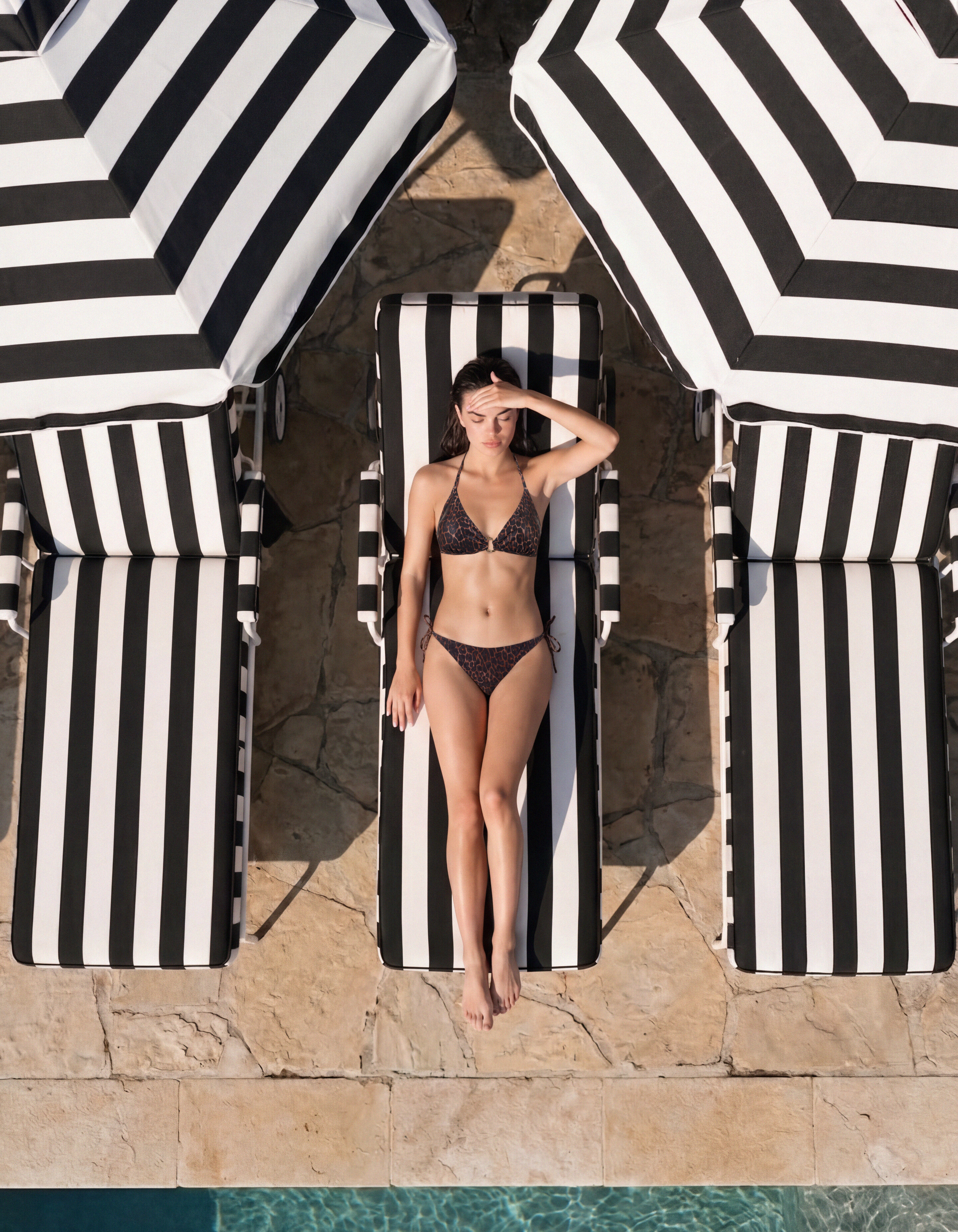 Leopard Bikini Broekje Donkerbruin SHOEBY ACCESSOIRES