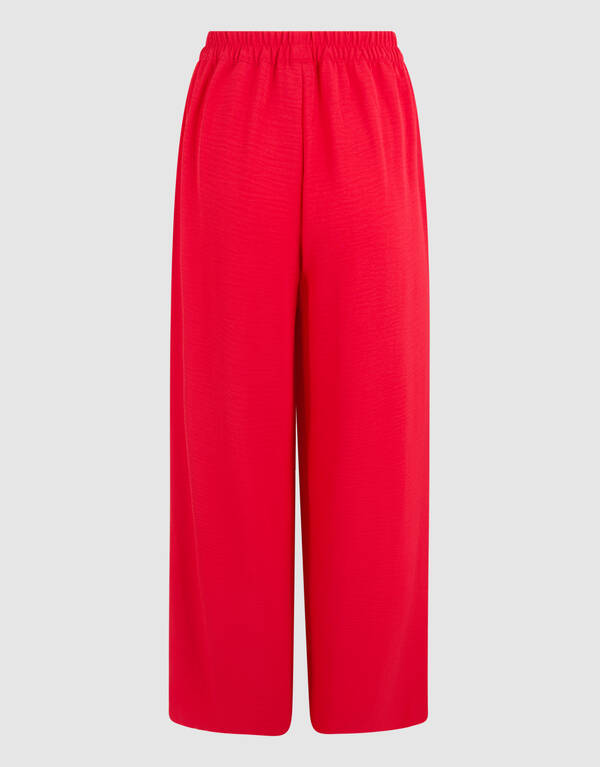 Twist Wide Leg Broek Rood SHOEBY WOMEN