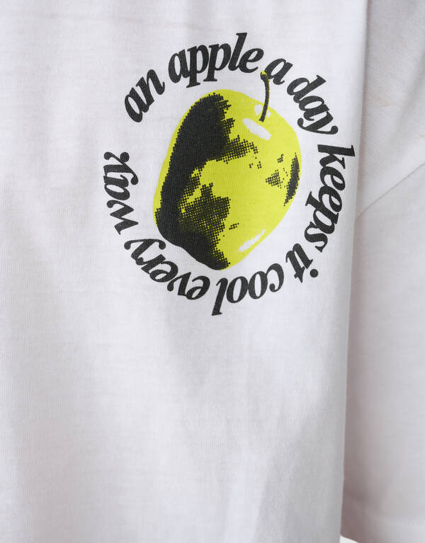 Apple Artwork T-shirt Wit SHOEBY BOYS