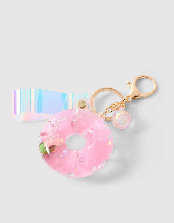 Donut Sleutelhanger Roze SHOEBY ACCESSOIRES