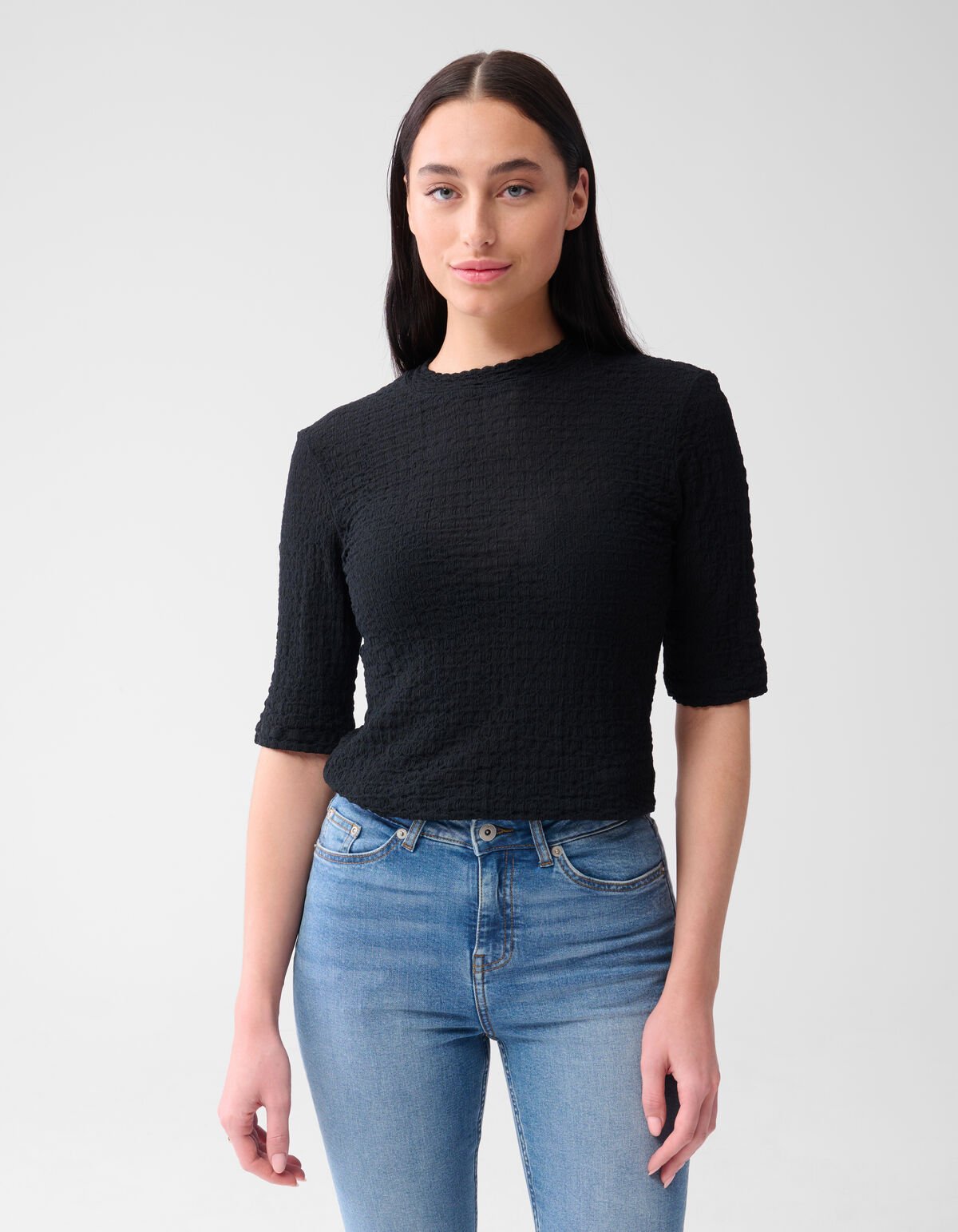 Crinkle Top Zwart SHOEBY WOMEN