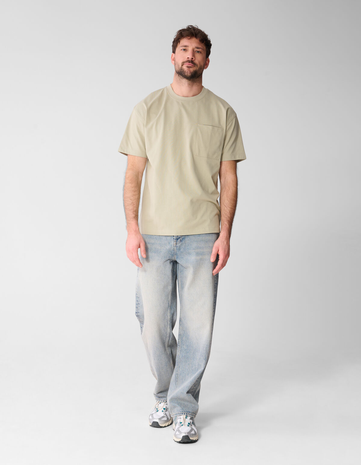 Pocket T-shirt Lichtgroen SHOEBY MEN