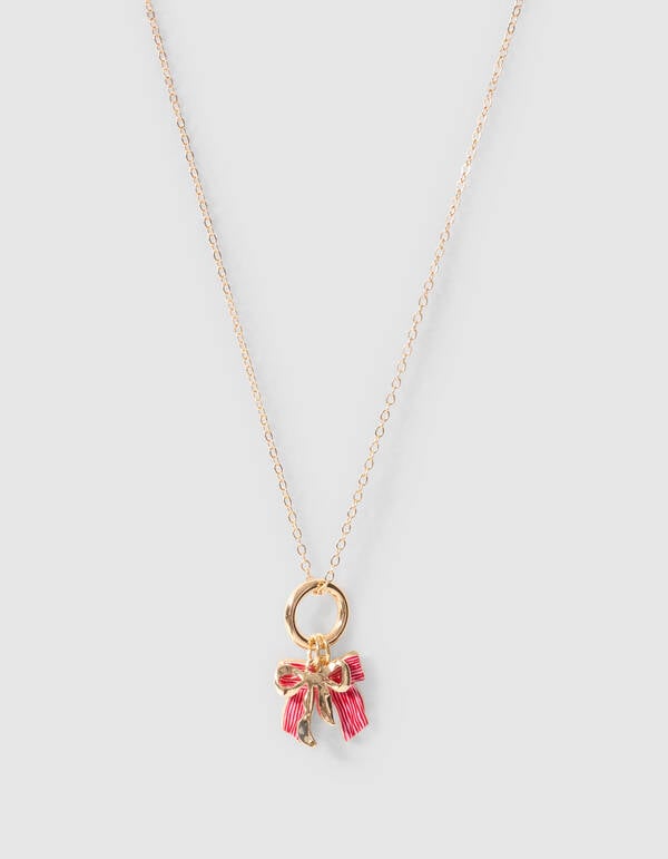 Double Bow Ketting Goud SHOEBY ACCESSOIRES