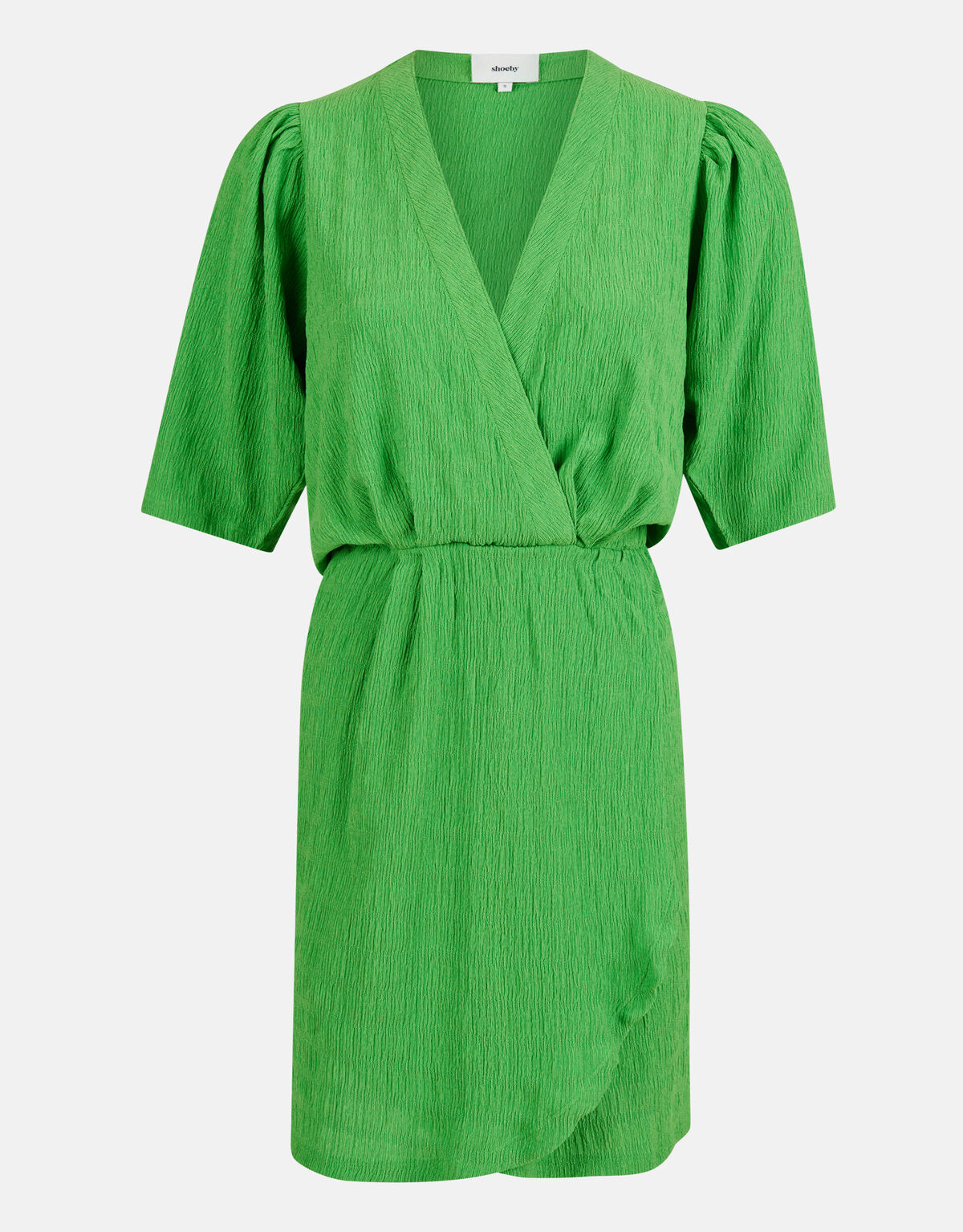 Crinkle Jurk Groen SHOEBY WOMEN