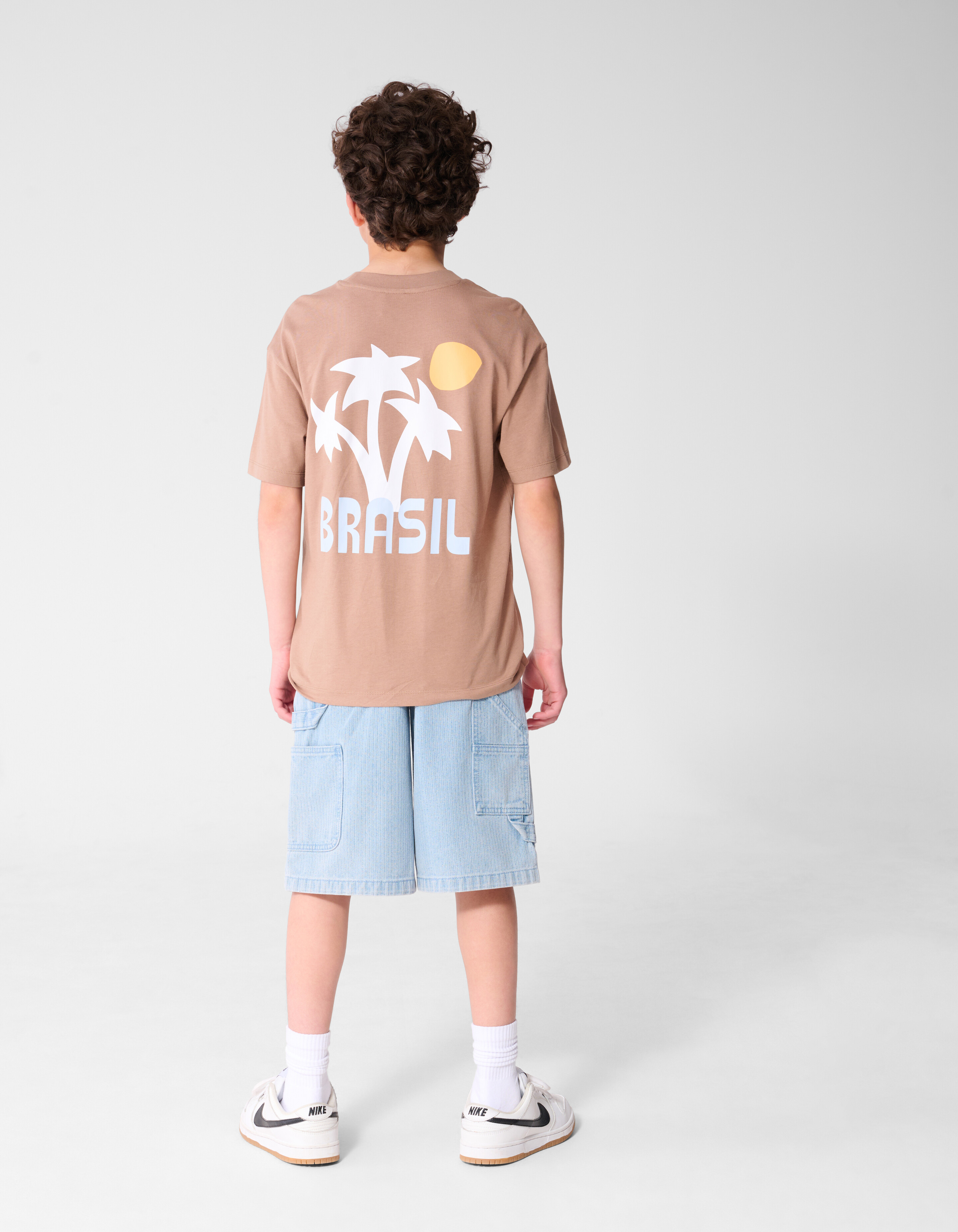 Brasil Artwork T-shirt Lichtbruin SHOEBY BOYS