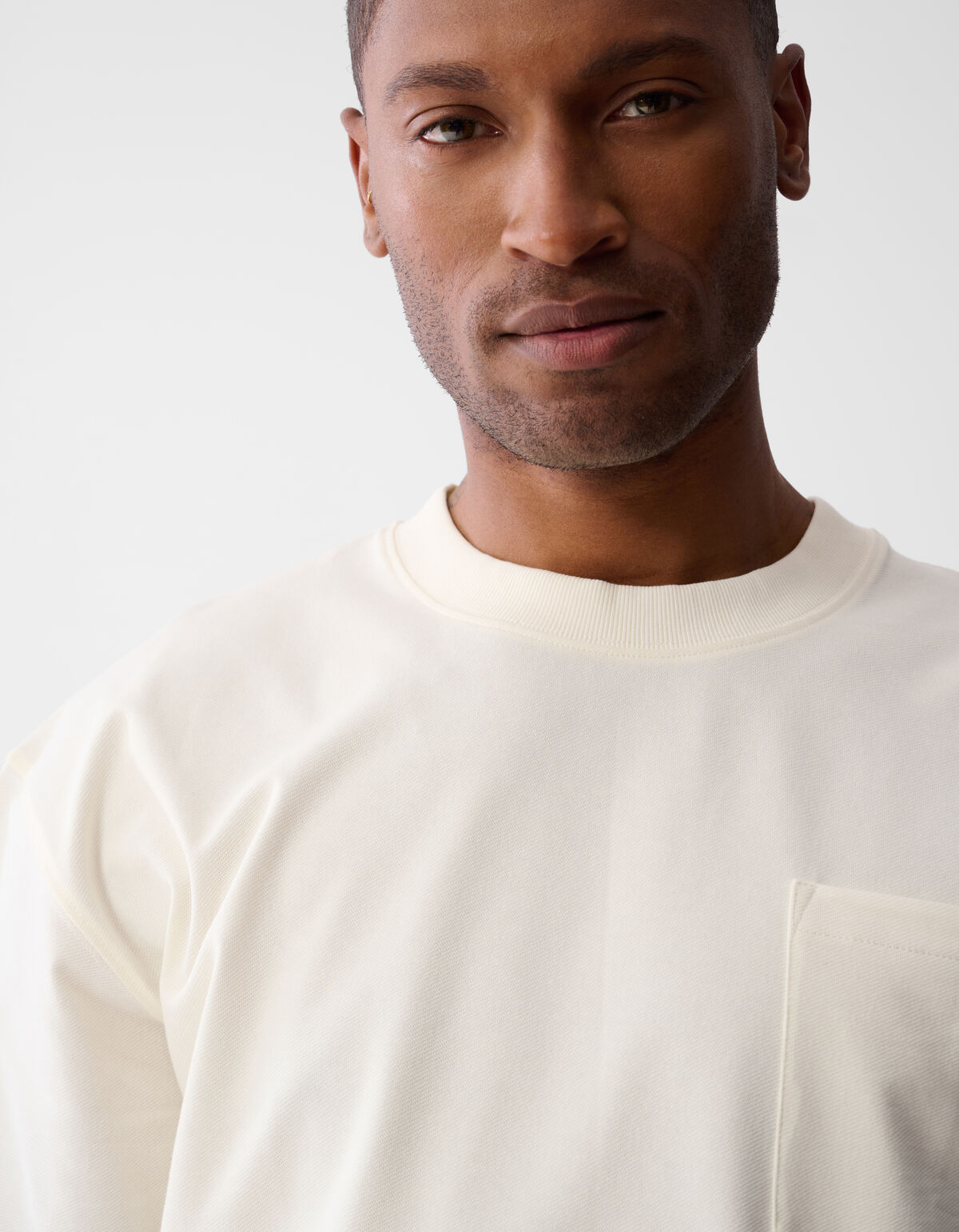 Jersey T-shirt Gebroken Wit SHOEBY MEN