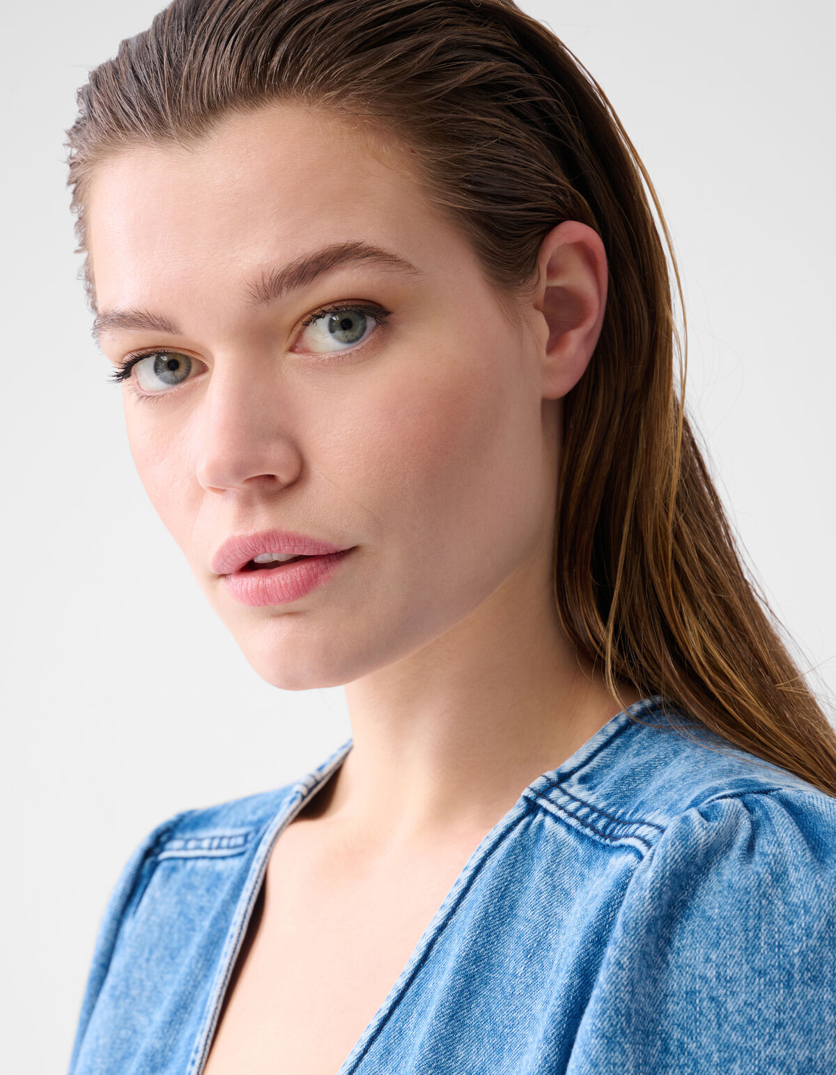 Denim Maxi Jurk Mediumstone SHOEBY WOMEN