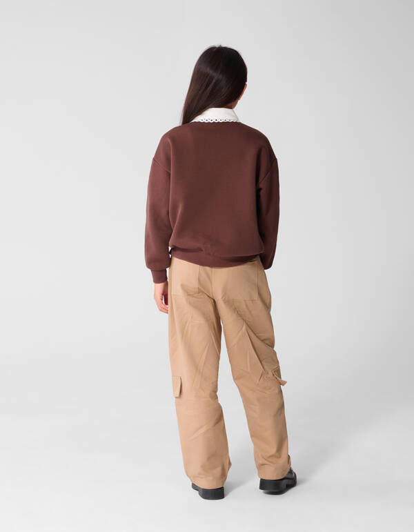 Oversized Polo Sweater Bruin SHOEBY GIRLS