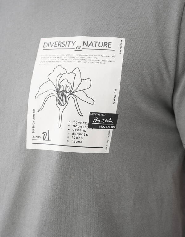 Artwork T-shirt Donkergroen SHOEBY MEN