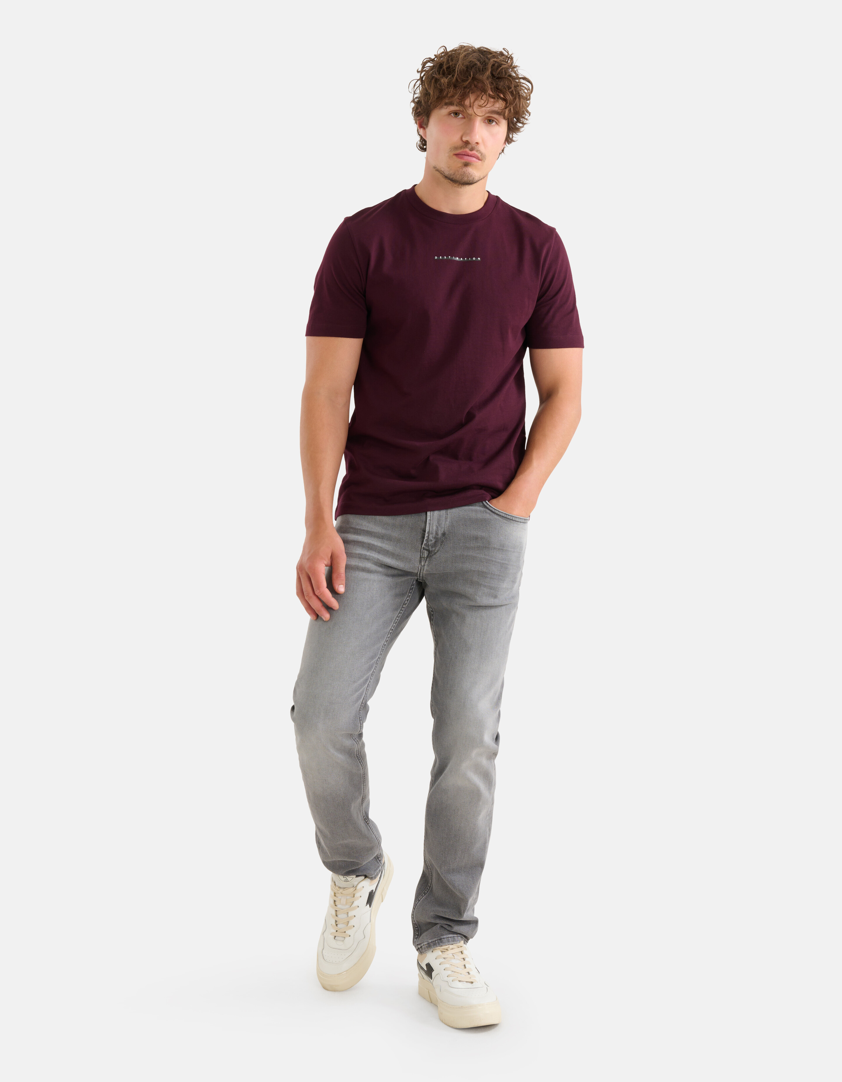 Artwork T-shirt Bordeaux SHOEBY MEN