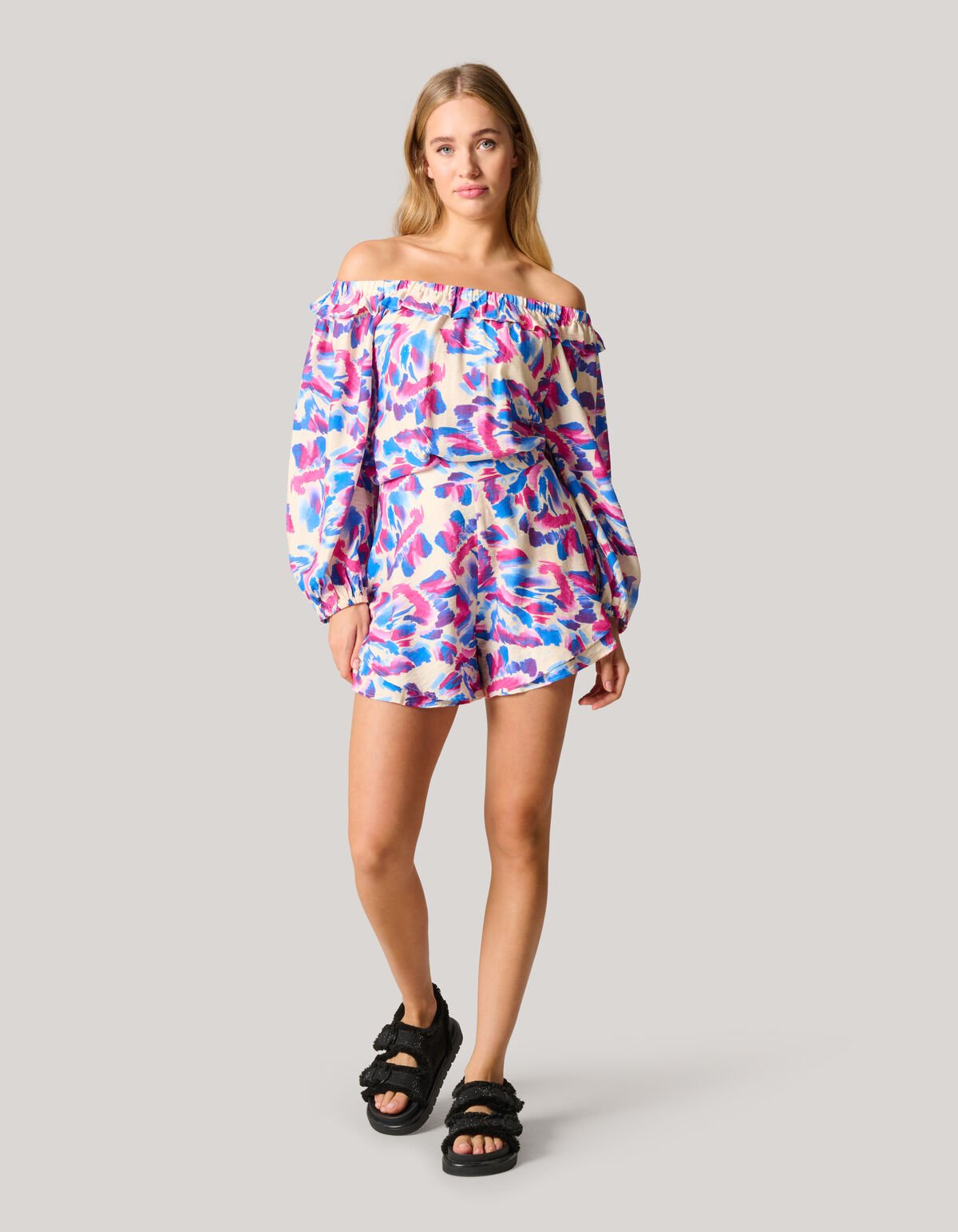 Printed Short Gebroken Wit SHOEBY WOMEN