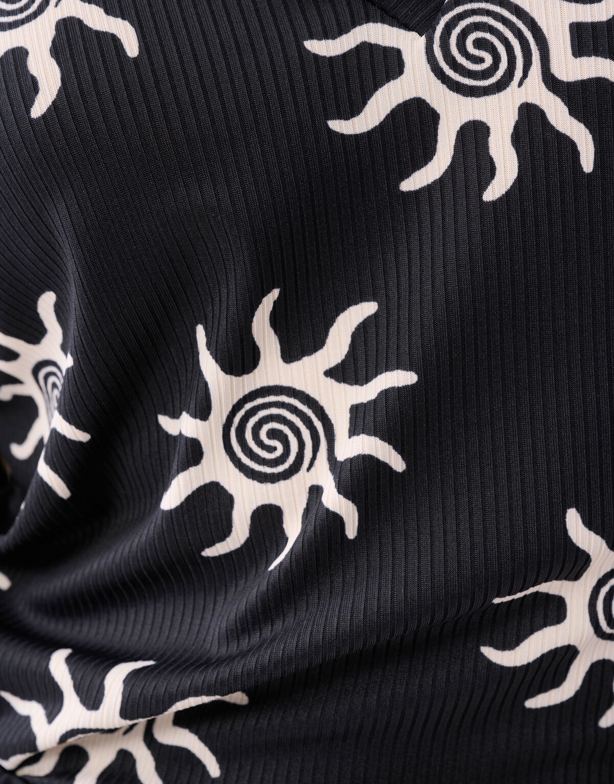 Rib Jersey Top Zwart SHOEBY WOMEN