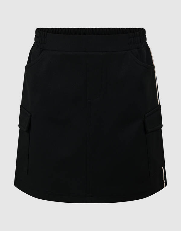 Sporty Cargo Mini Rok Zwart SHOEBY GIRLS