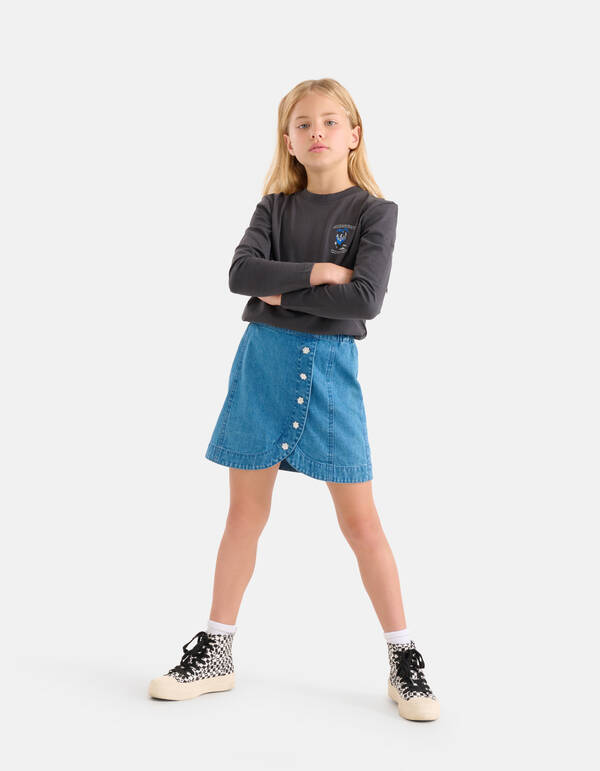 Denim Rok Blauw SHOEBY GIRLS