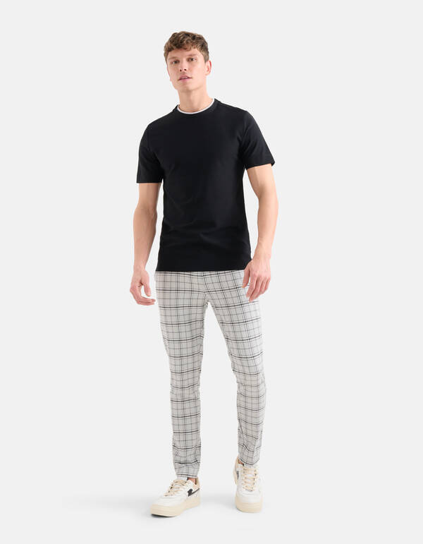 Geruiten Broek Lichtgrijs SHOEBY MEN