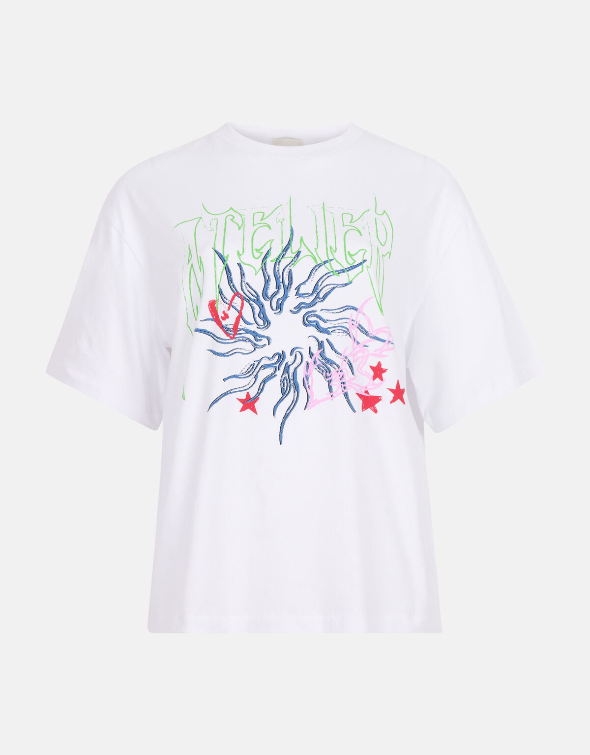 Artwork T-shirt Wit SHOEBY WOMEN