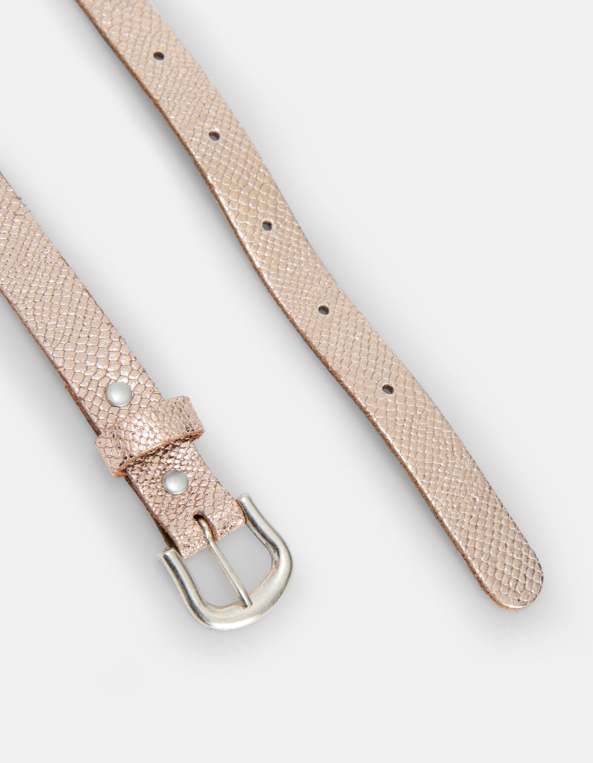 Metallic Python Riem Goud SHOEBY ACCESSOIRES