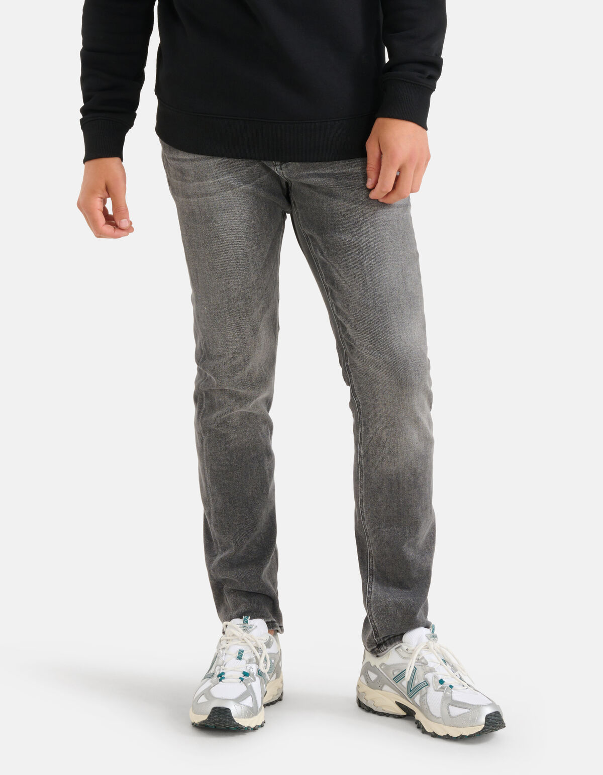 Slim Fit Jog Jeans Grijs L30 SHOEBY MEN