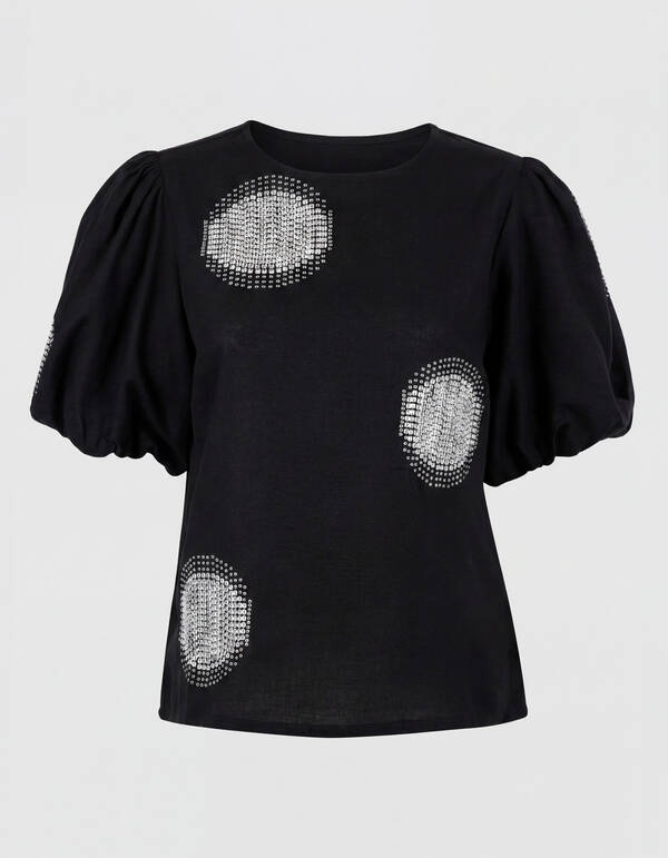 Polka Top Zwart SHOEBY WOMEN