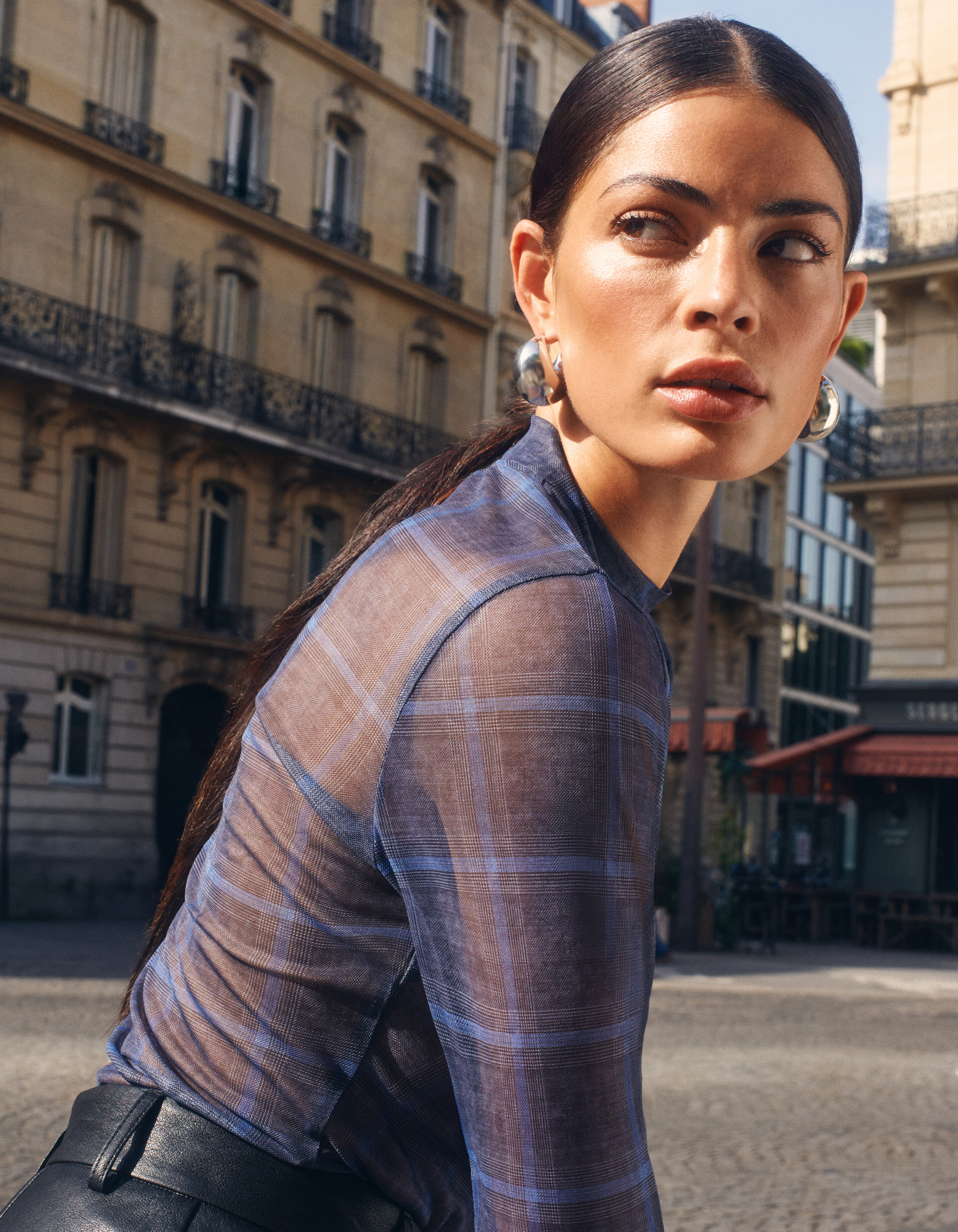 Mesh Top Blauw SHOEBY WOMEN