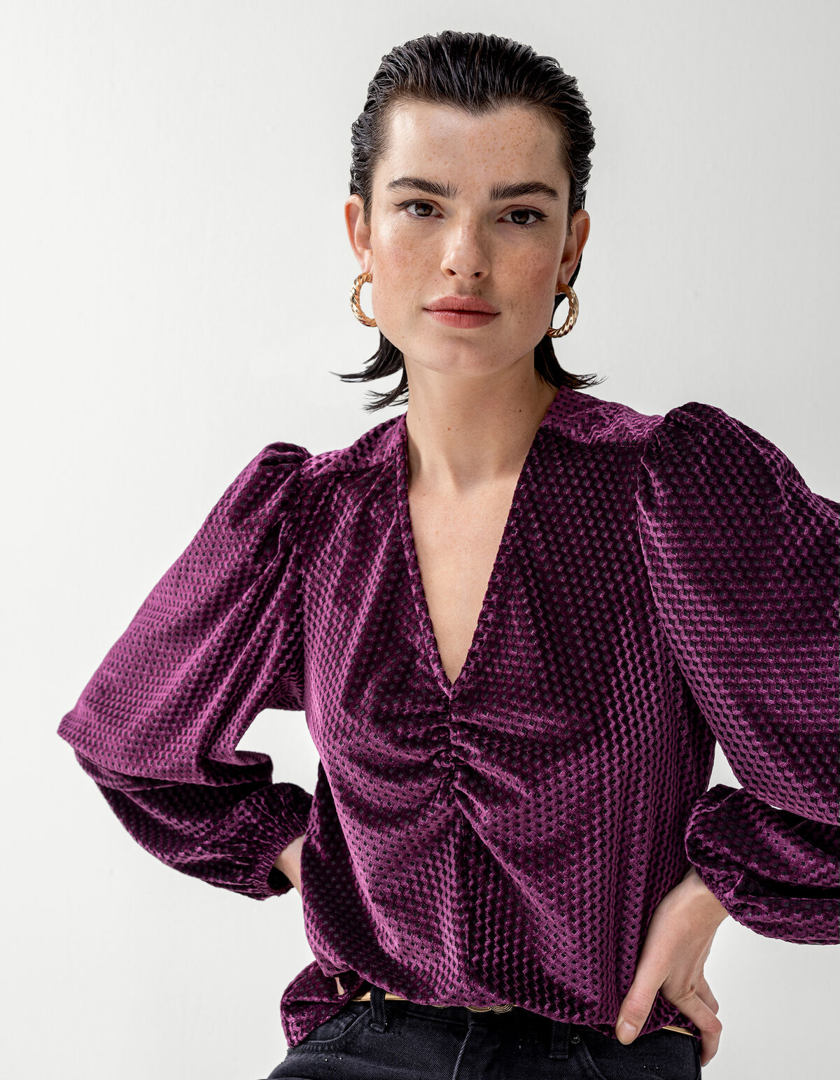 Twisted Hoop Oorbellen Goud SHOEBY ACCESSOIRES