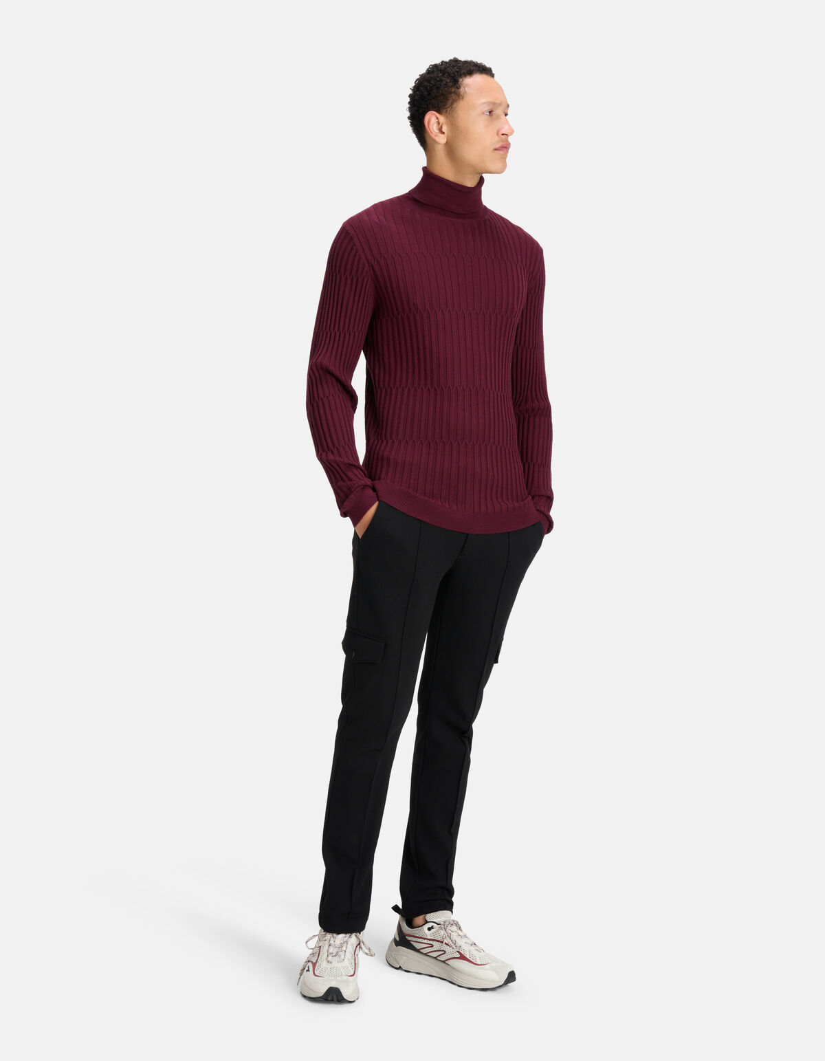 Gestreepte Coltrui Donkerrood SHOEBY MEN