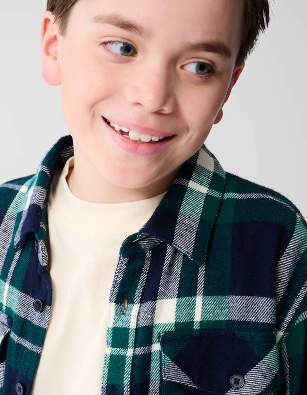 Geruit Overshirt Donkerblauw Shoeby X Vingino SHOEBY BOYS