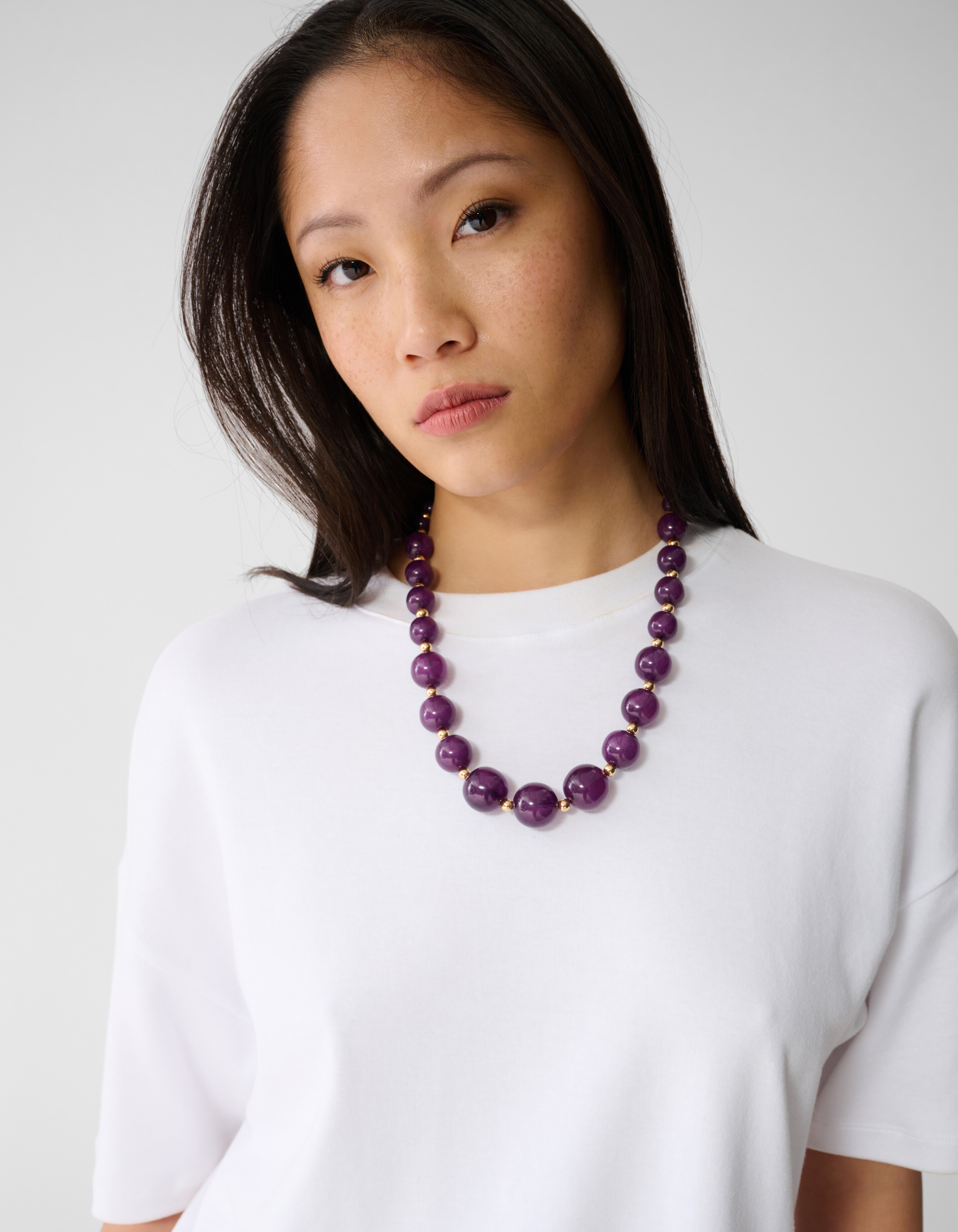 Beaded Ketting Donkerpaars SHOEBY WOMEN