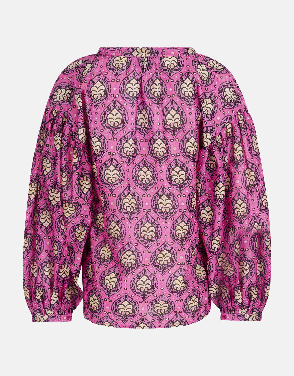 Printed Voile Blouse Roze SHOEBY WOMEN