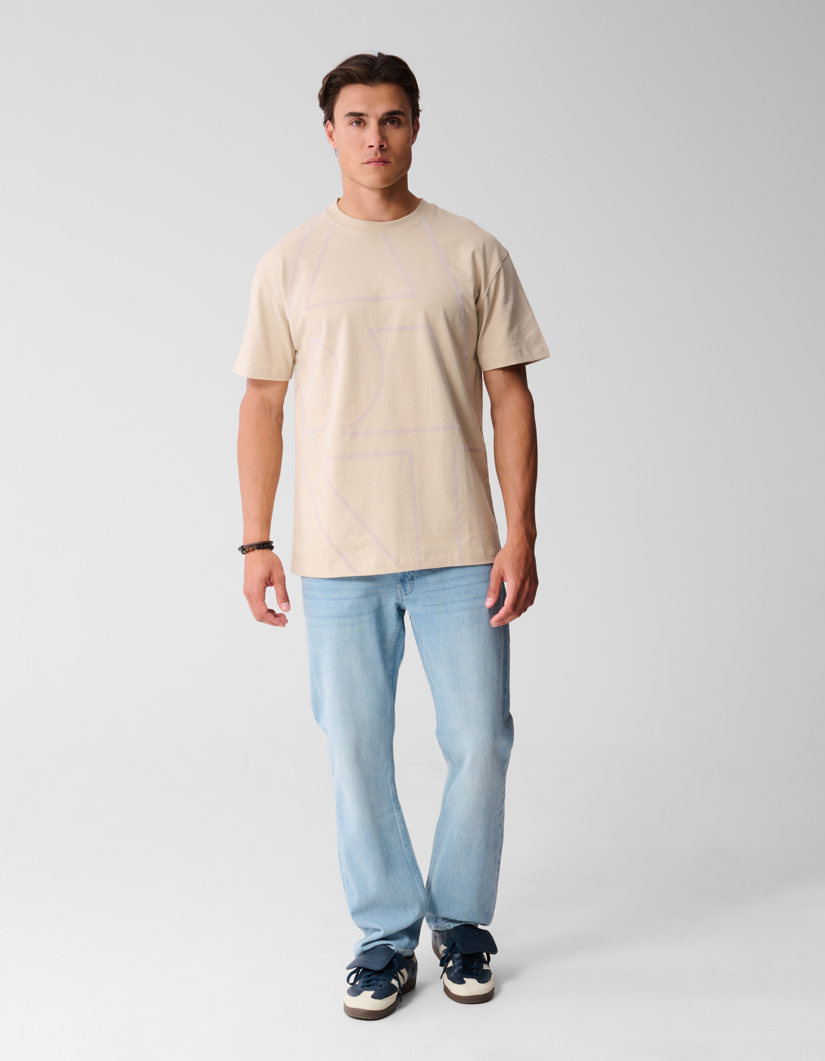 Straight Fit Jeans Bleached L32 SHOEBY MEN