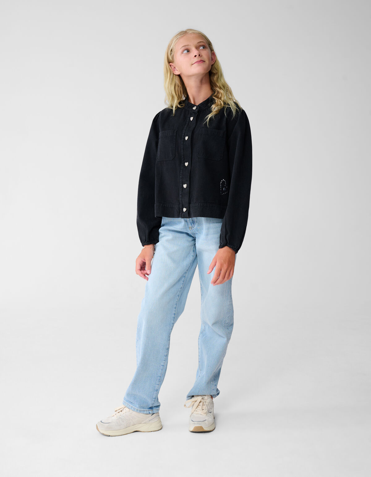 Ruffle Studs Jack Donkergrijs SHOEBY GIRLS