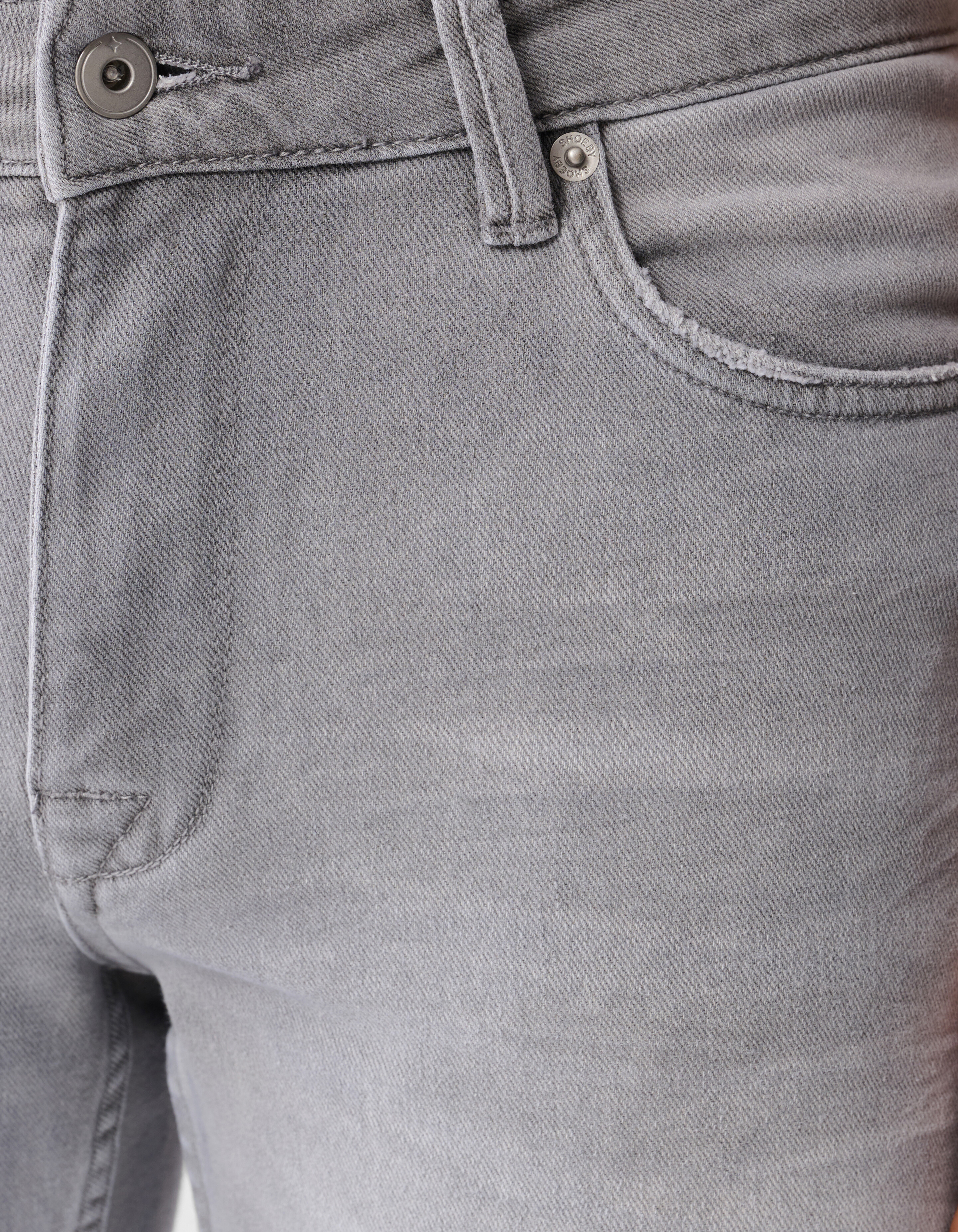 Slim Fit Jeans Lichtgrijs L32 SHOEBY MEN