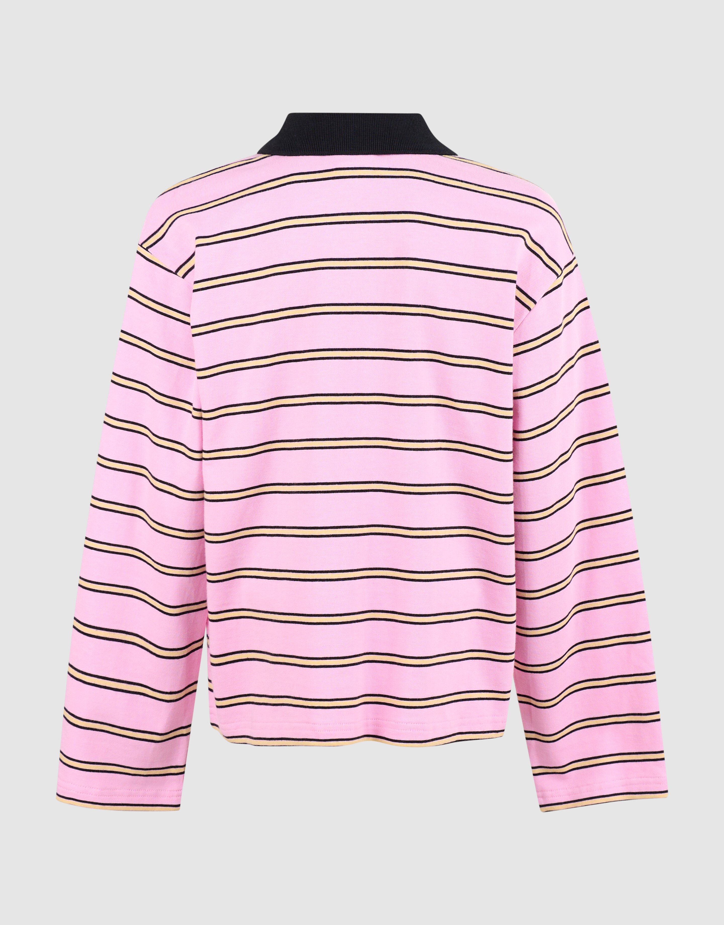 Rhinestone Longsleeve Polo Roze SHOEBY GIRLS