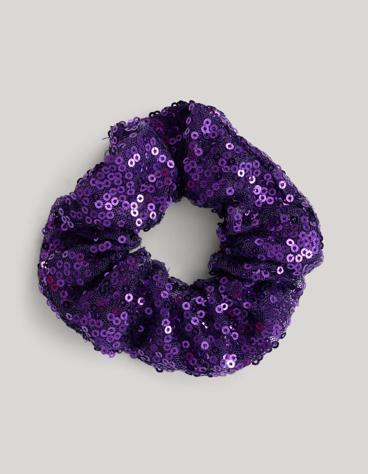 Pailletten Scrunchie Paars SHOEBY ACCESSOIRES