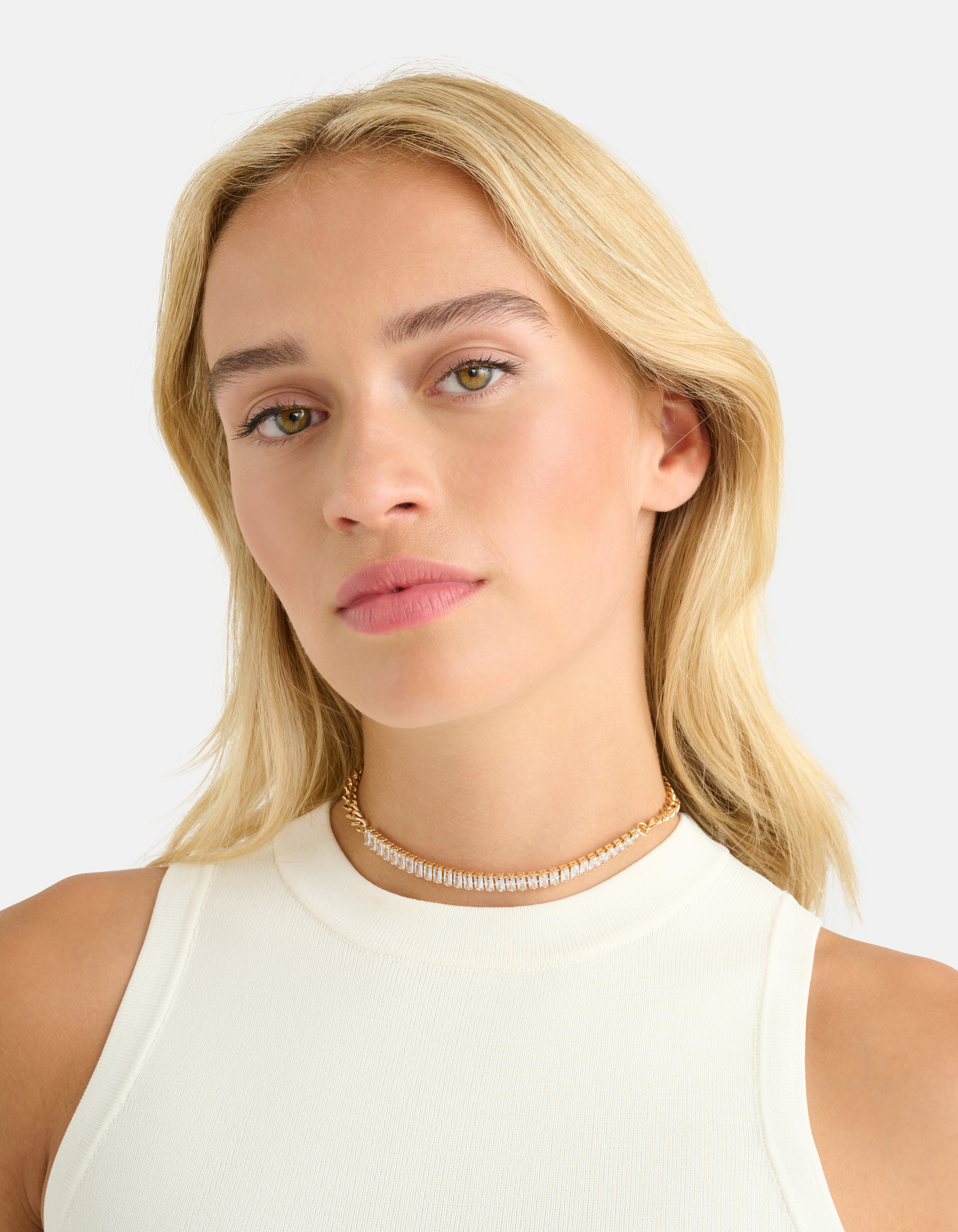 Strass Chain Ketting Goud SHOEBY ACCESSOIRES