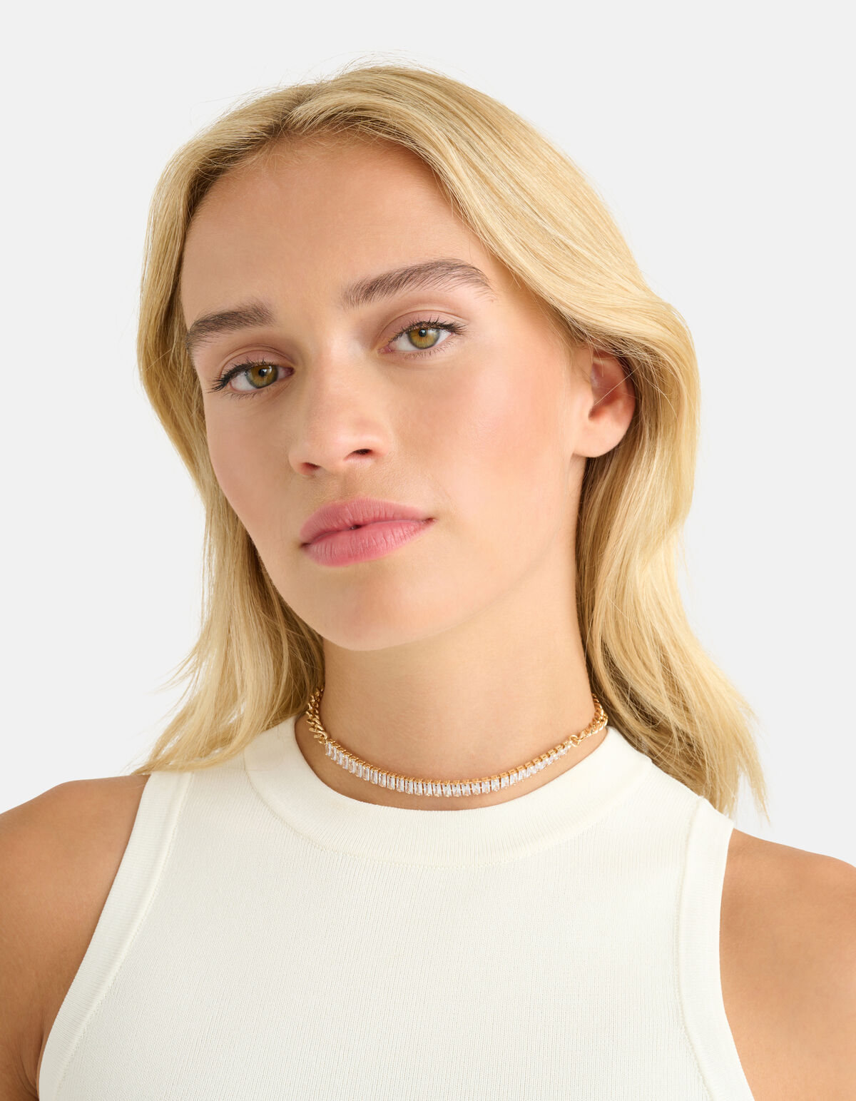 Strass Chain Ketting Goud SHOEBY ACCESSOIRES