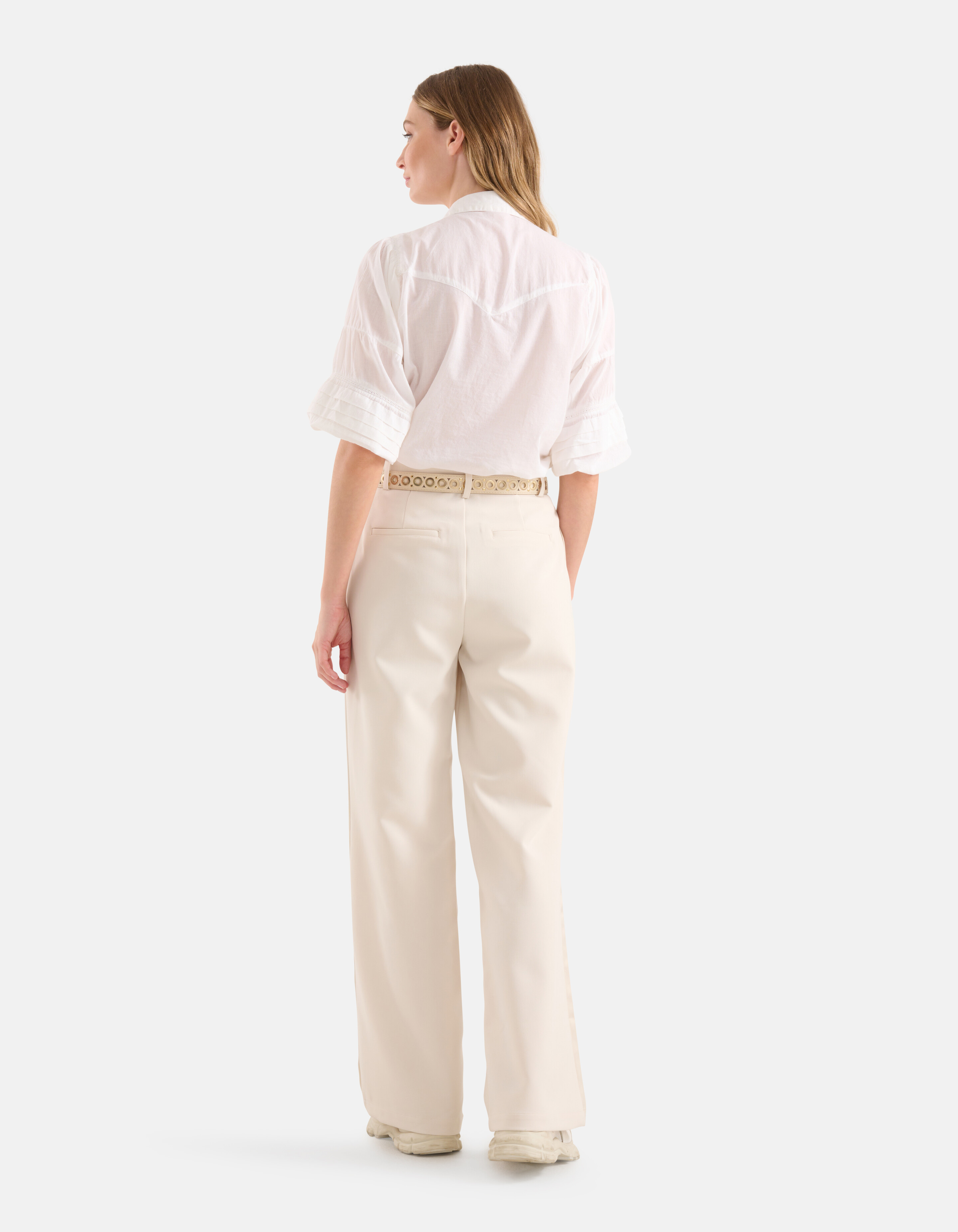 Voile Blouse Wit SHOEBY WOMEN